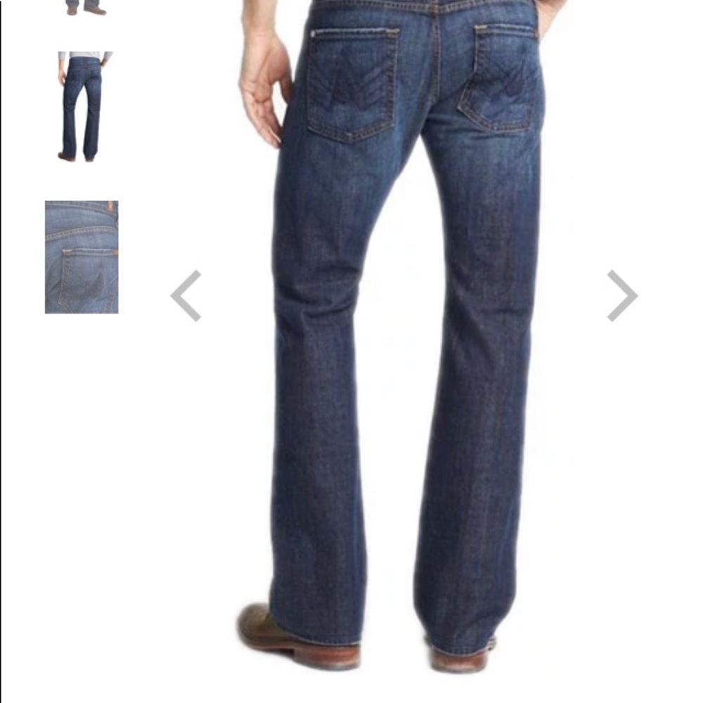 7 for All Mankind Men’s Brett Jeans, size: 32 x 32, New York Dark color